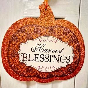 FREE Farmhouse Rustic Pumpkin Sign Fall Blessings